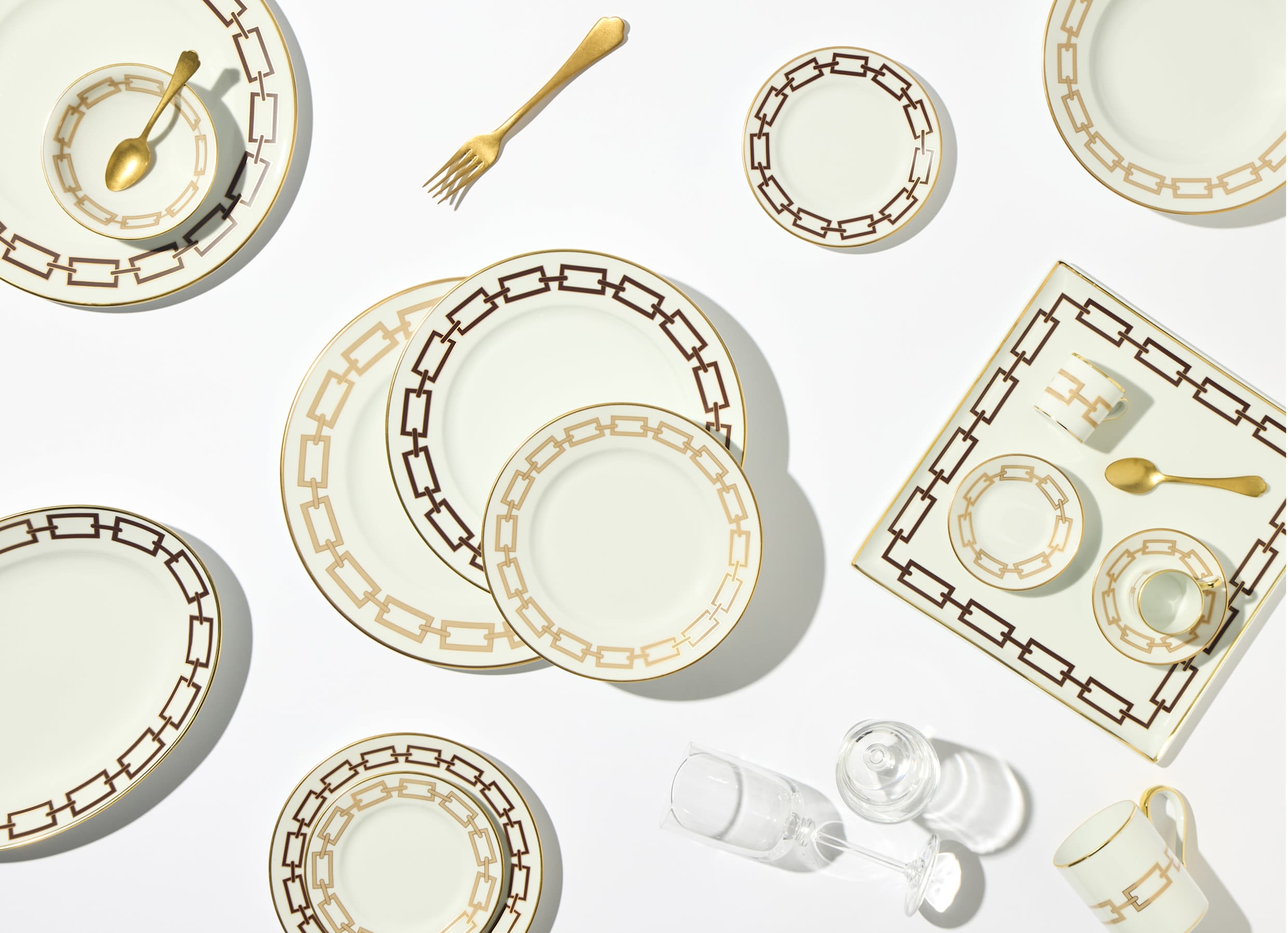 Square centerpiece - ebano | Catene | GINORI 1735